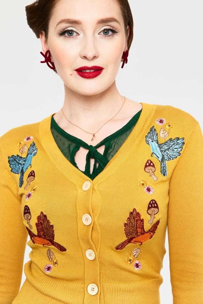 Ginny Woodland Cardigan-Voodoo Vixen-Dark Fashion Clothing