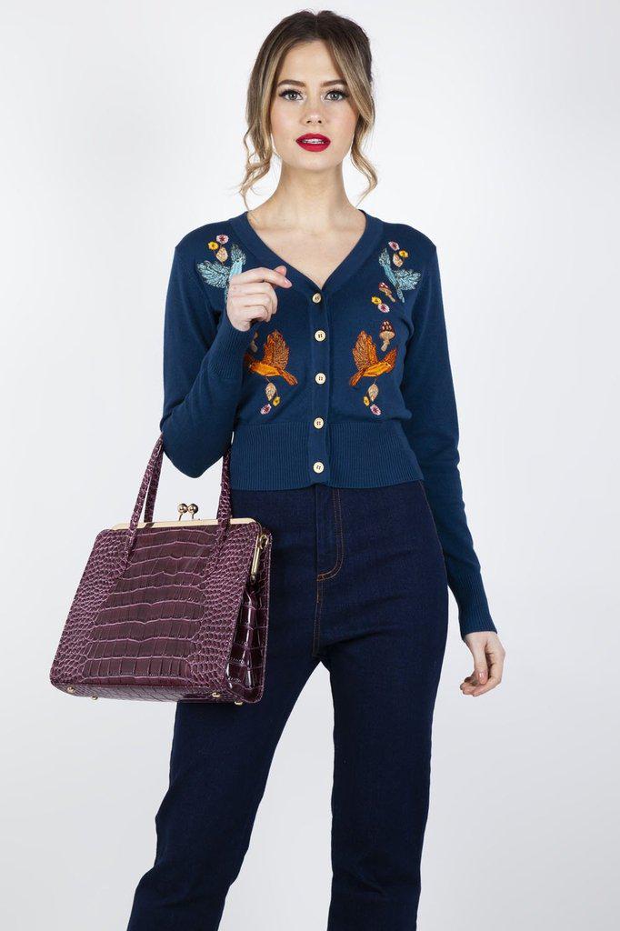 Ginny Woodland Cardigan-Voodoo Vixen-Dark Fashion Clothing