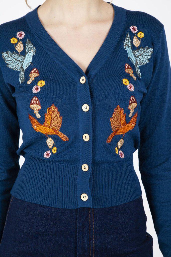 Ginny Woodland Cardigan-Voodoo Vixen-Dark Fashion Clothing