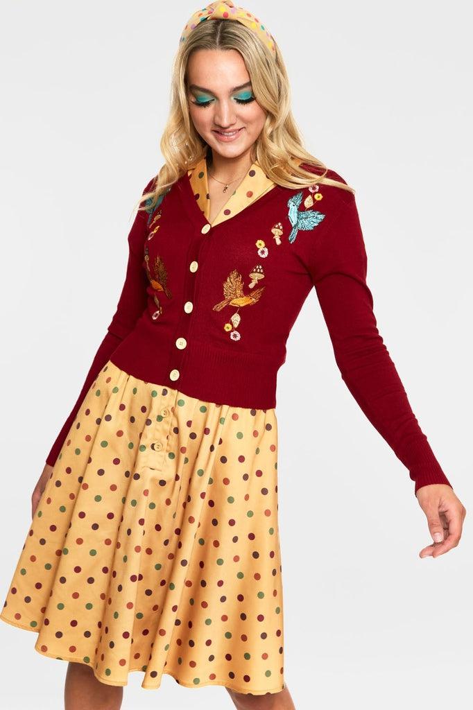 Ginny Woodland Cardigan-Voodoo Vixen-Dark Fashion Clothing