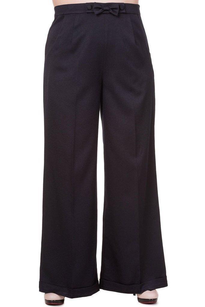Hidden Away Plus Size Trousers-Banned-Dark Fashion Clothing