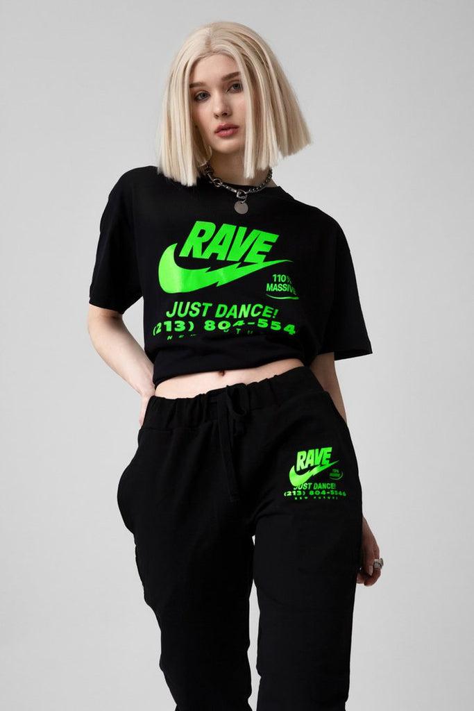 Illegal Rave T-shirt - Unisex-Long Clothing-Dark Fashion Clothing