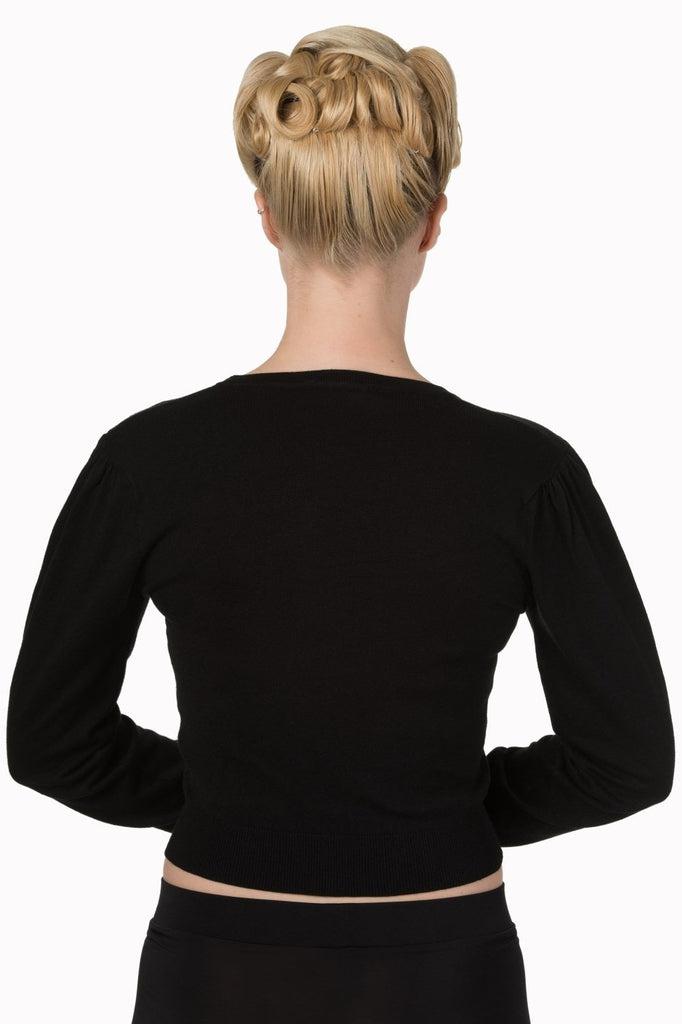 Little Luxury Cropped Cardigan-Banned-Dark Fashion Clothing