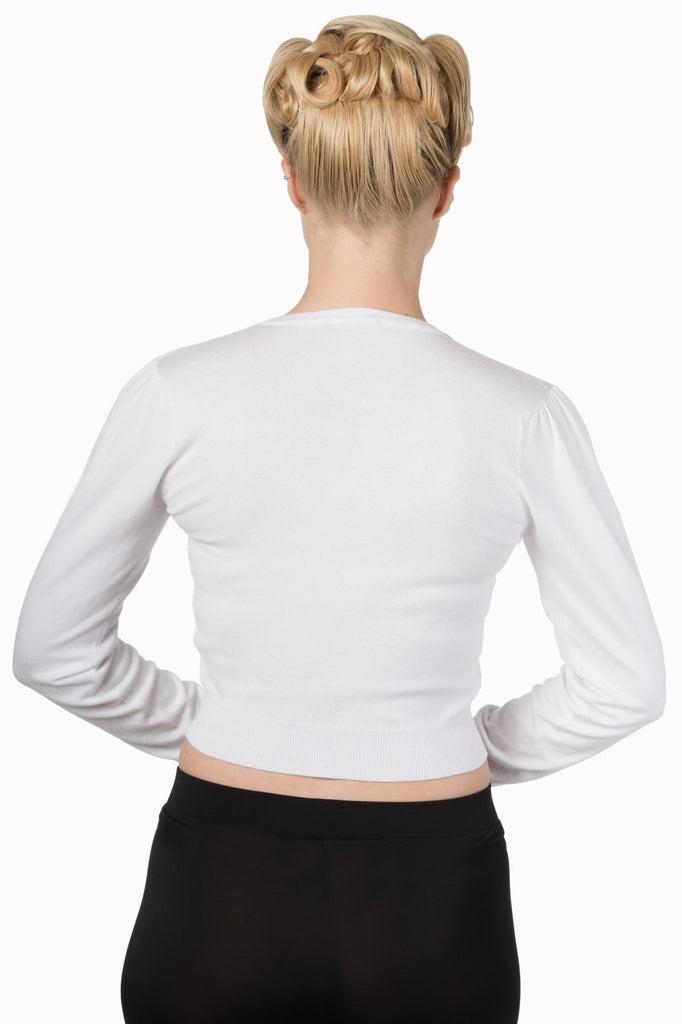 Little Luxury Cropped Cardigan-Banned-Dark Fashion Clothing