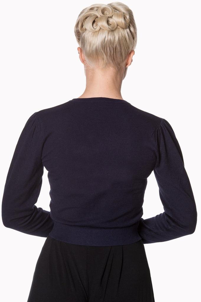 Little Luxury Cropped Cardigan-Banned-Dark Fashion Clothing