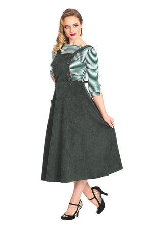 Mary Jane Pinafore Dress-Banned-Dark Fashion Clothing