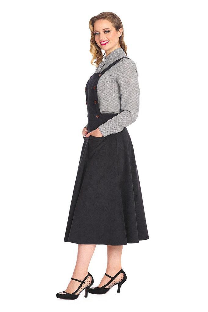 Mary Jane Pinafore Dress-Banned-Dark Fashion Clothing