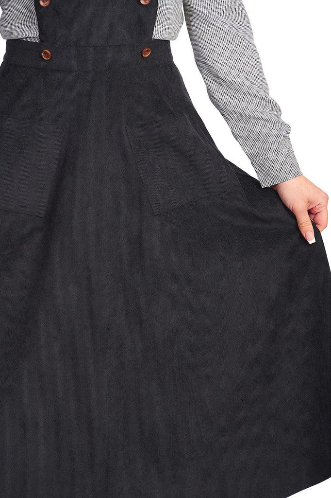 Mary Jane Pinafore Dress-Banned-Dark Fashion Clothing