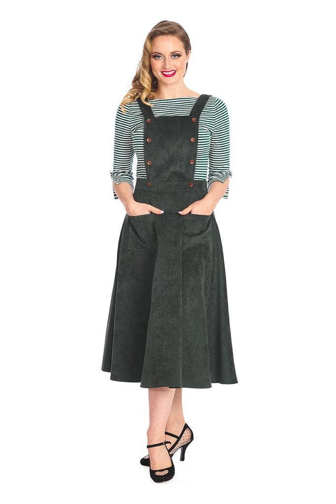 Mary Jane Pinafore Dress-Banned-Dark Fashion Clothing