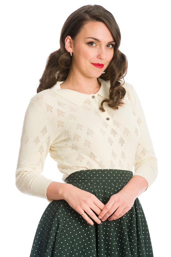 Merry Tree Knit Top-Banned-Dark Fashion Clothing