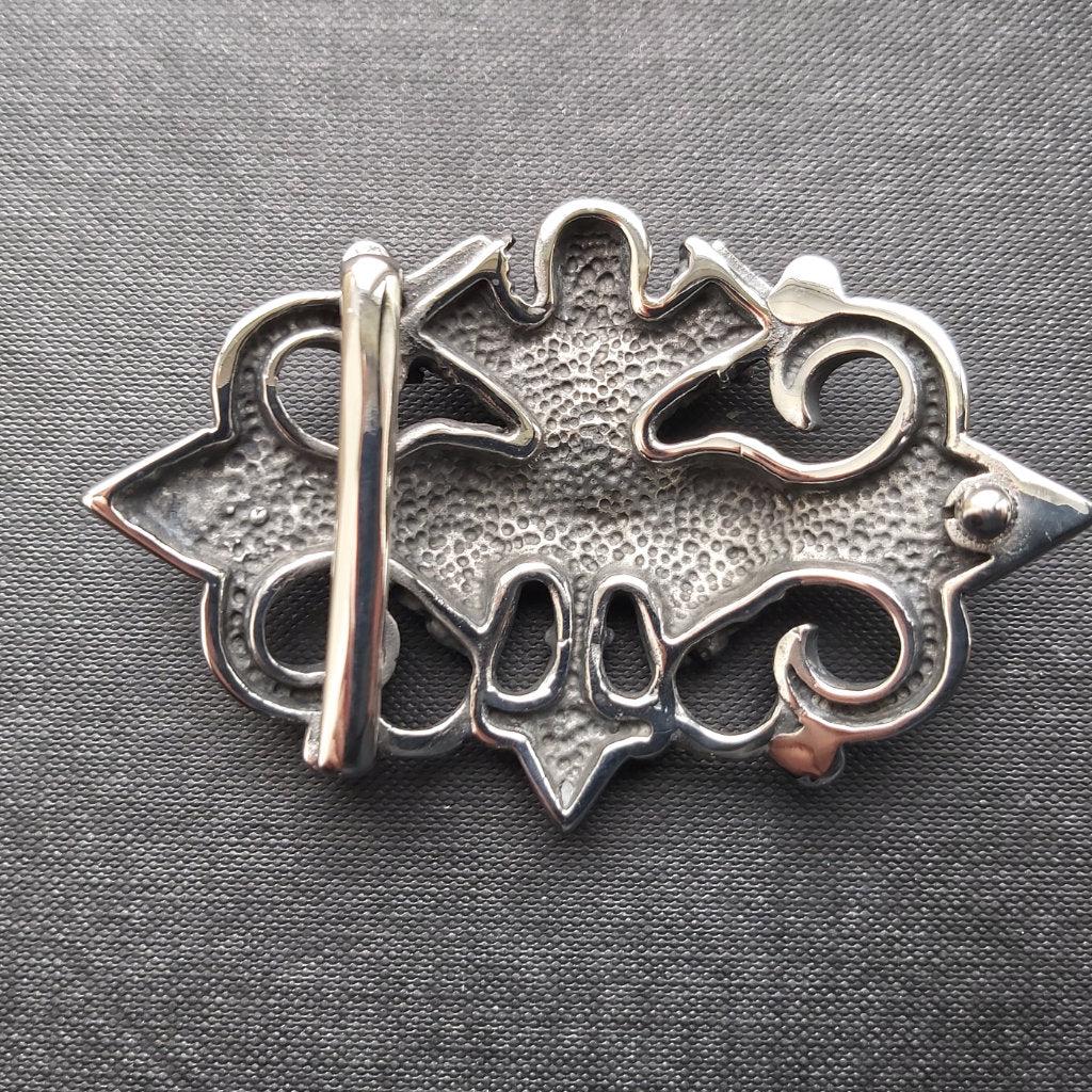 Motorcycle Engine Goth Belt Buckle - Steel-Badboy-Dark Fashion Clothing