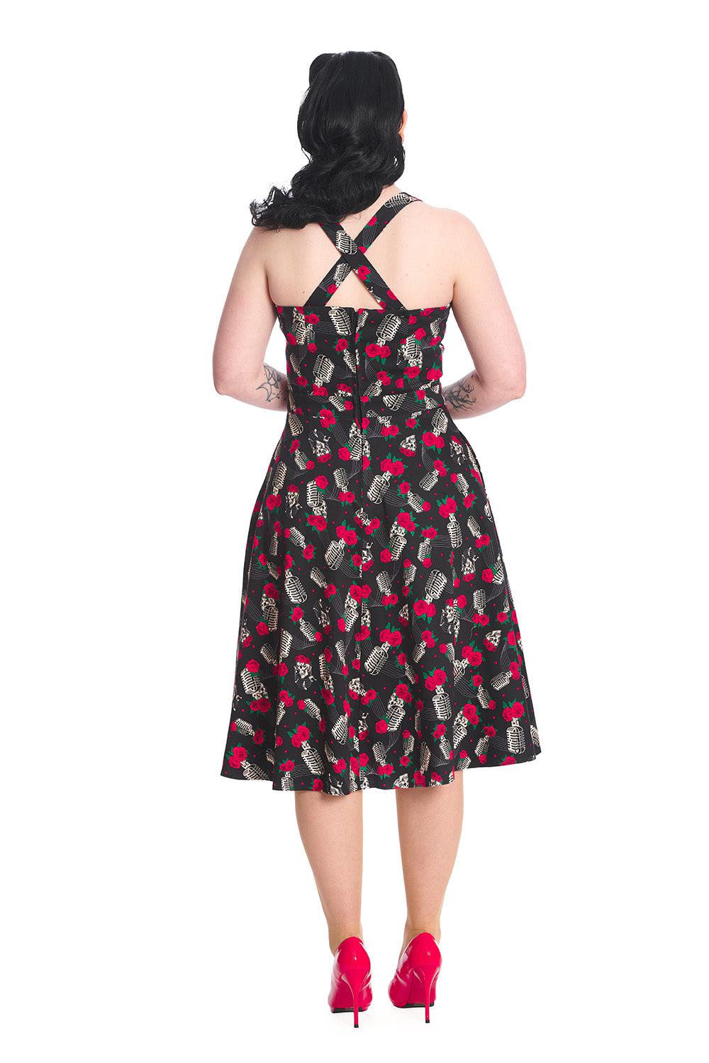 Nashville Flaire Dress-Banned-Dark Fashion Clothing