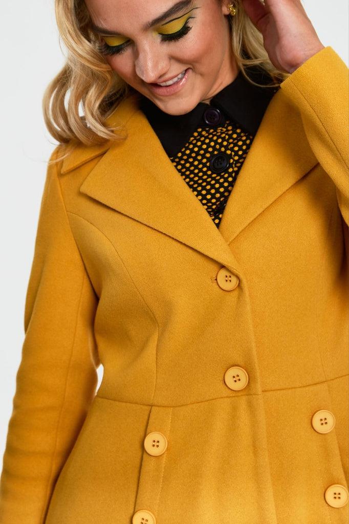 Nicole 40s Style Coat-Voodoo Vixen-Dark Fashion Clothing