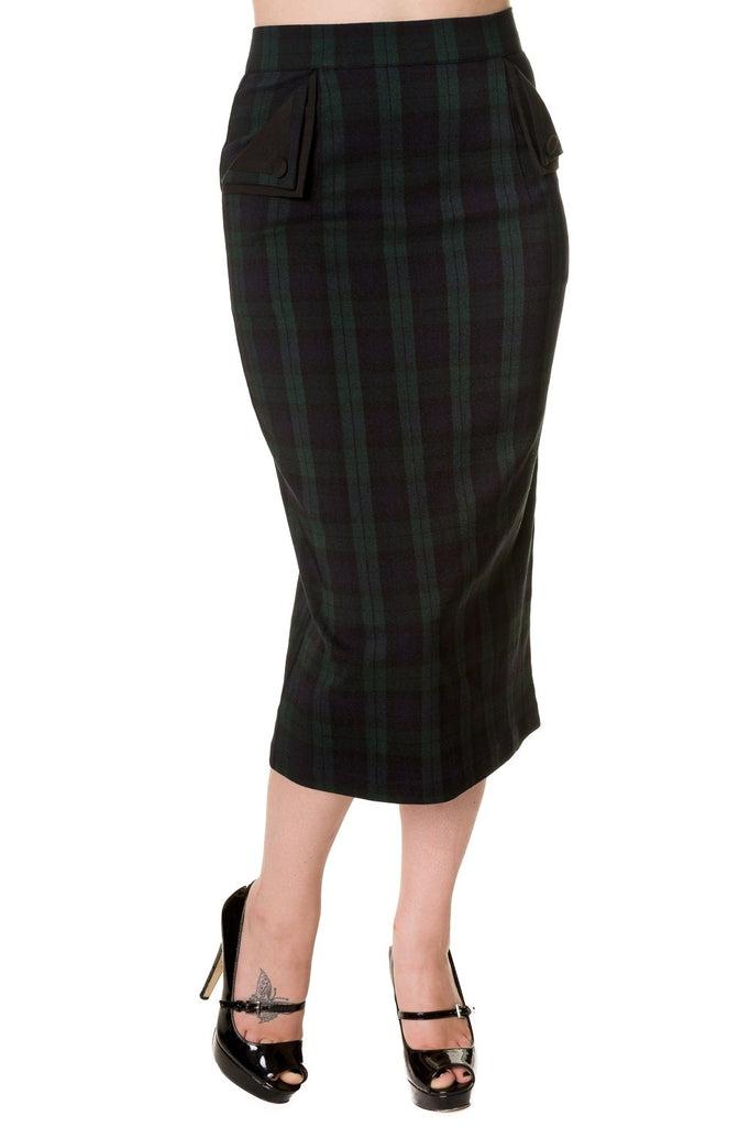 Pencil Skirt-Banned-Dark Fashion Clothing