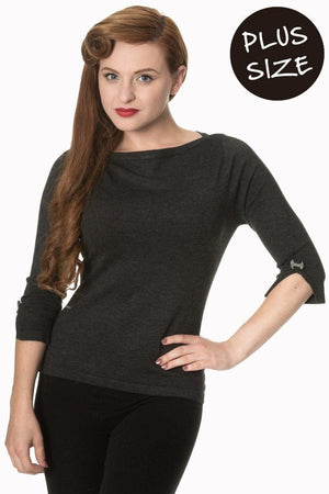 Plus Size Addicted Sweater-Banned-Dark Fashion Clothing