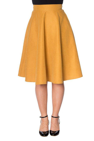 Sophisticated Lady Swing Skirt-Banned-Dark Fashion Clothing