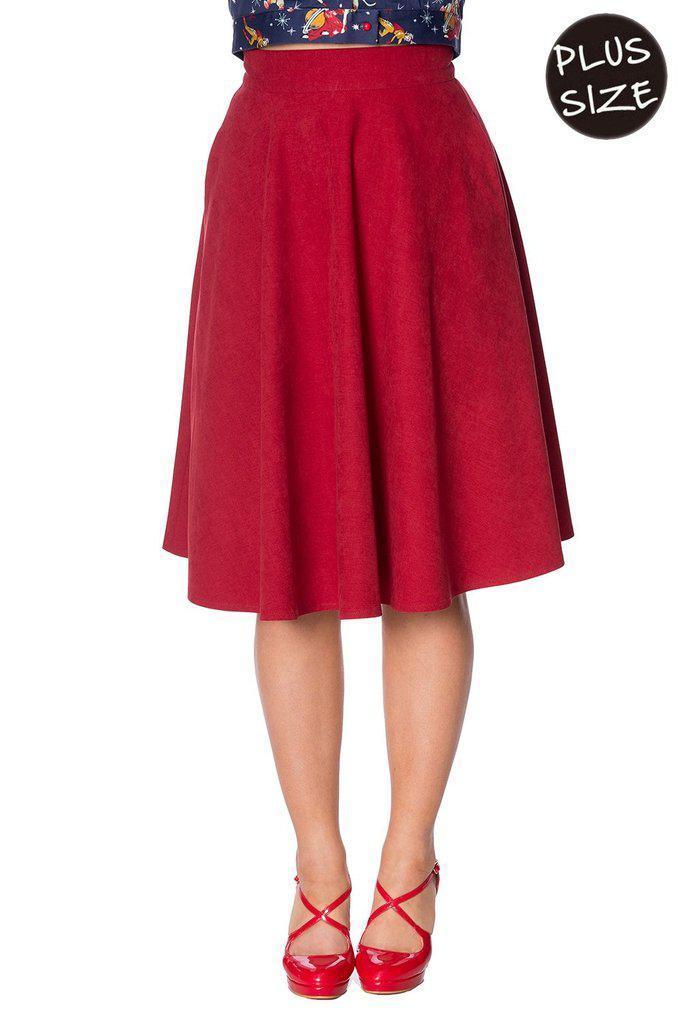 Sophisticated Lady Swing Skirt-Banned-Dark Fashion Clothing