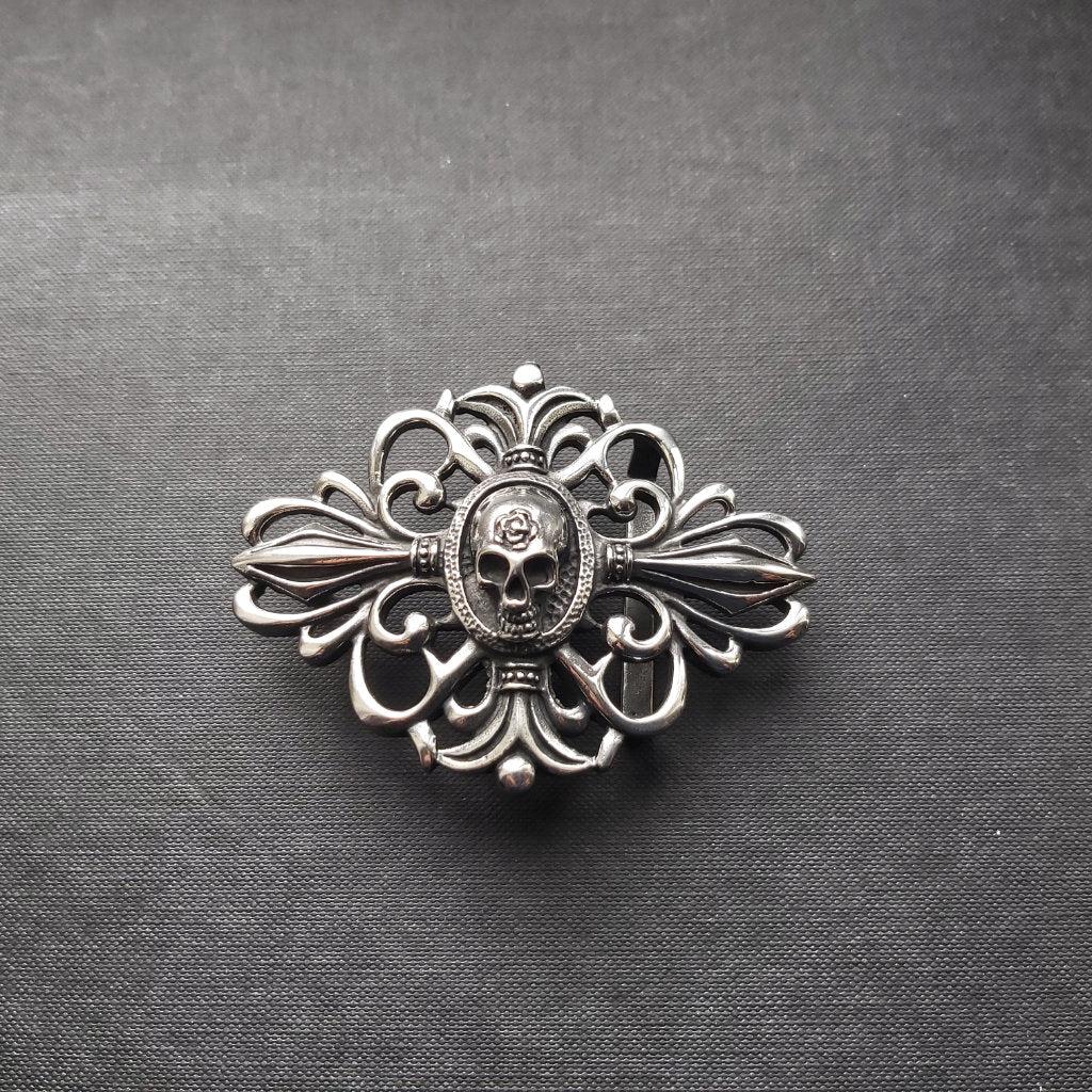 Stainless Steel Skull Belt Buckle - 0018-Badboy-Dark Fashion Clothing