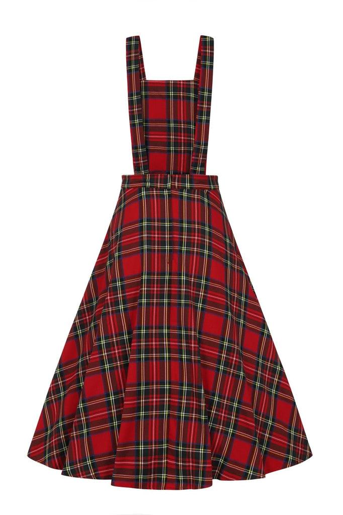 Sweet Tartan Pinafore Dress-Banned-Dark Fashion Clothing