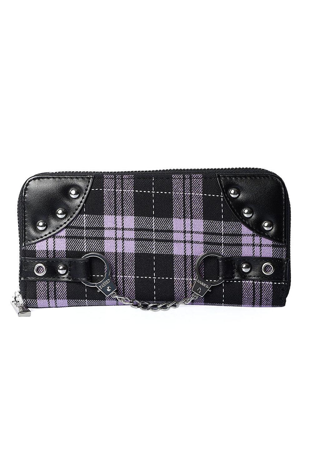 Tartan Handcuff Wallet-Banned-Dark Fashion Clothing