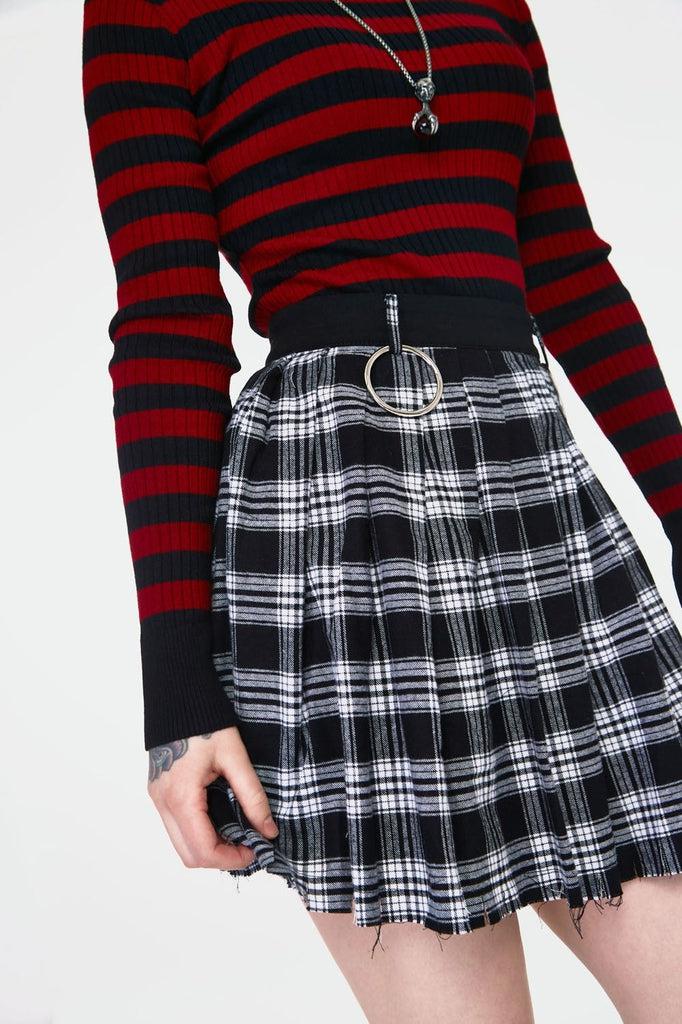 Teen Spirit Tartan Pleated Skirt-Jawbreaker-Dark Fashion Clothing