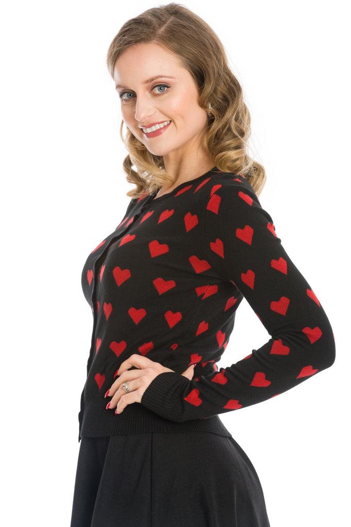 True Love Cardigan-Banned-Dark Fashion Clothing