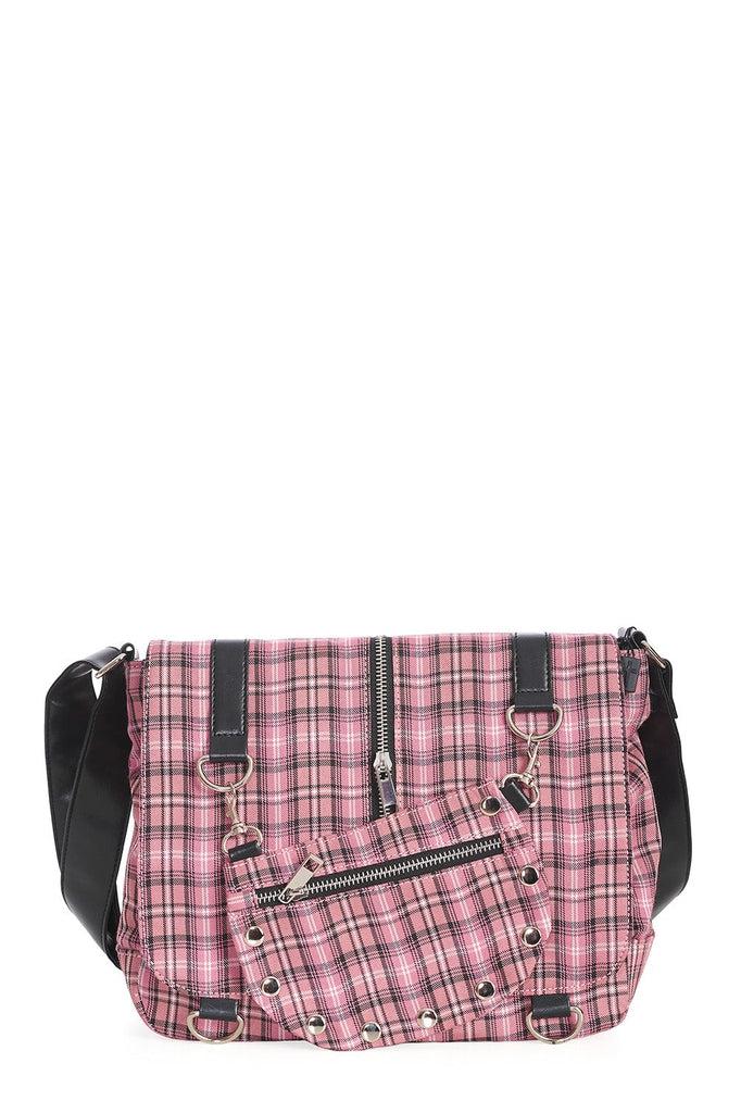 Twice The Action Shoulder Bag-Banned-Dark Fashion Clothing