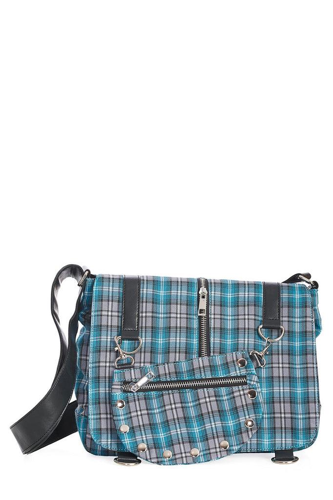 Twice The Action Shoulder Bag-Banned-Dark Fashion Clothing