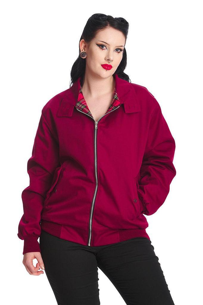 Unisex Harrington Jacket-Banned-Dark Fashion Clothing