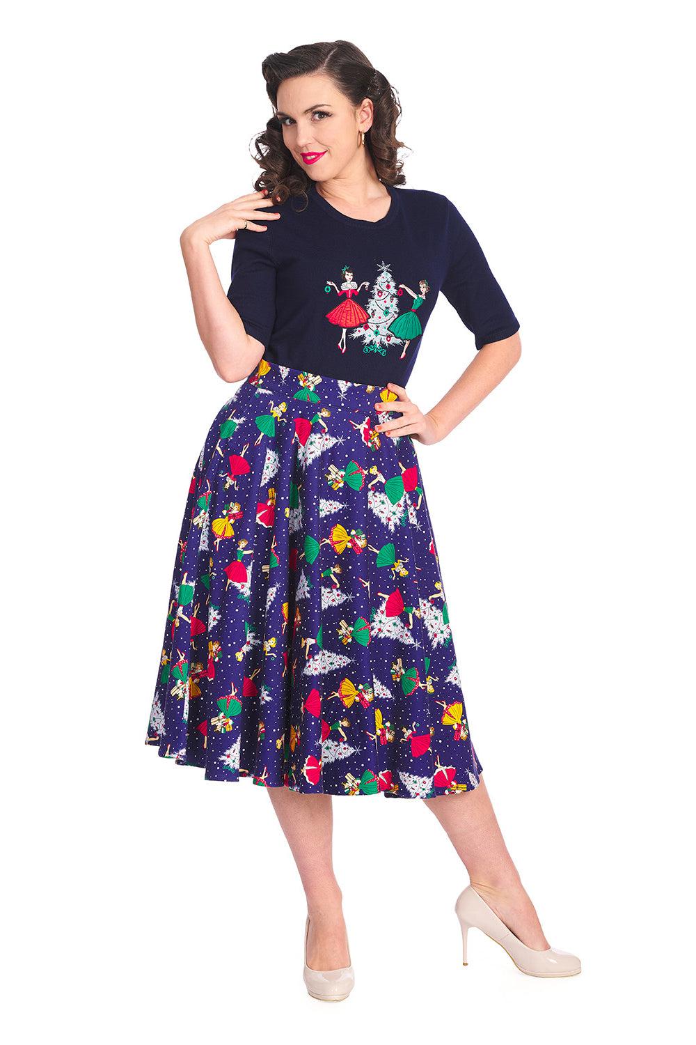 Vintage Christmas Holiday Jumper-Banned-Dark Fashion Clothing