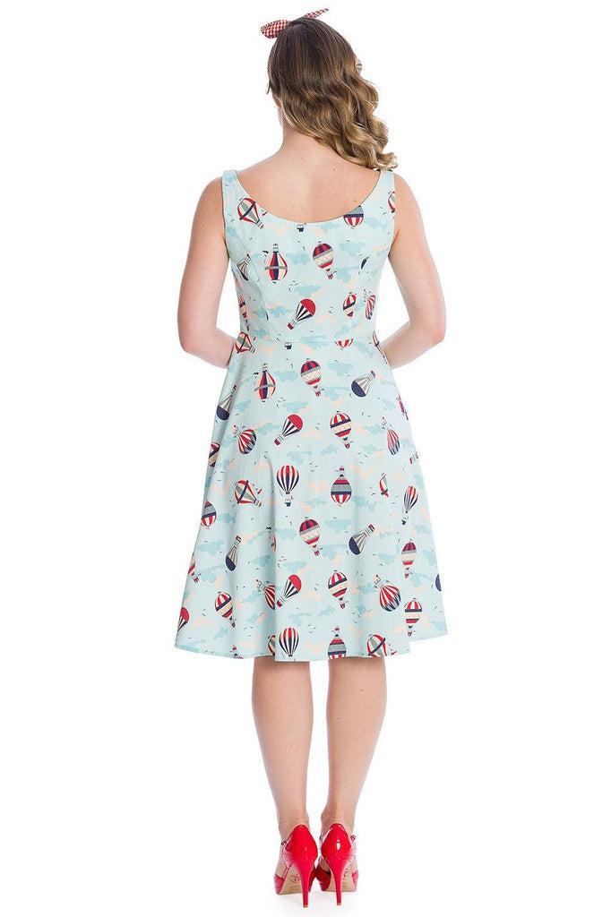 Vintage Globe Button Dress-Banned-Dark Fashion Clothing