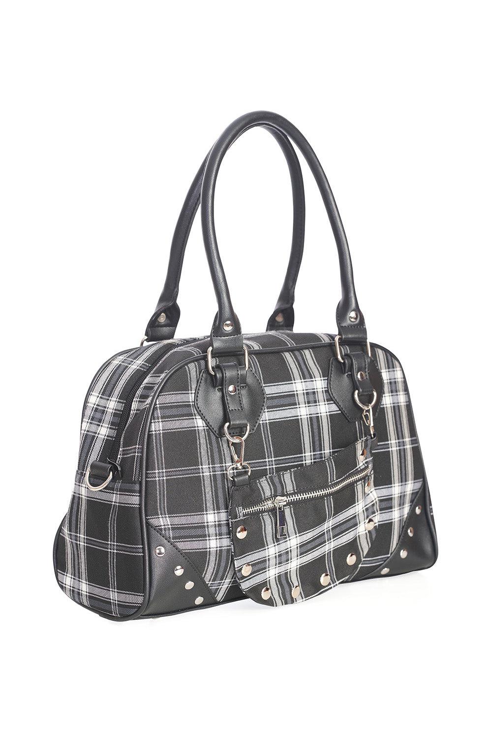 Warren Plaid Handbag-Banned-Dark Fashion Clothing