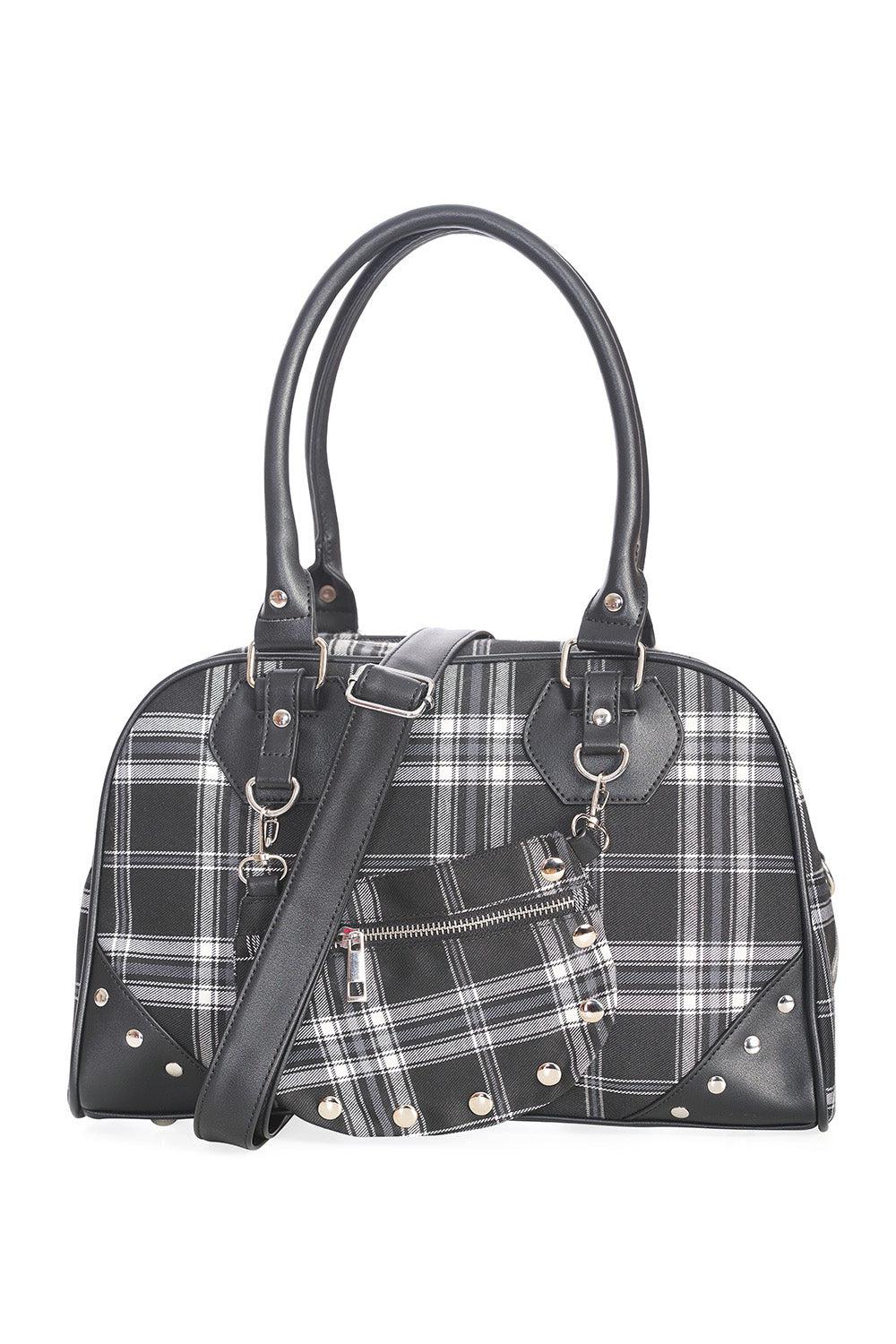 Warren Plaid Handbag-Banned-Dark Fashion Clothing