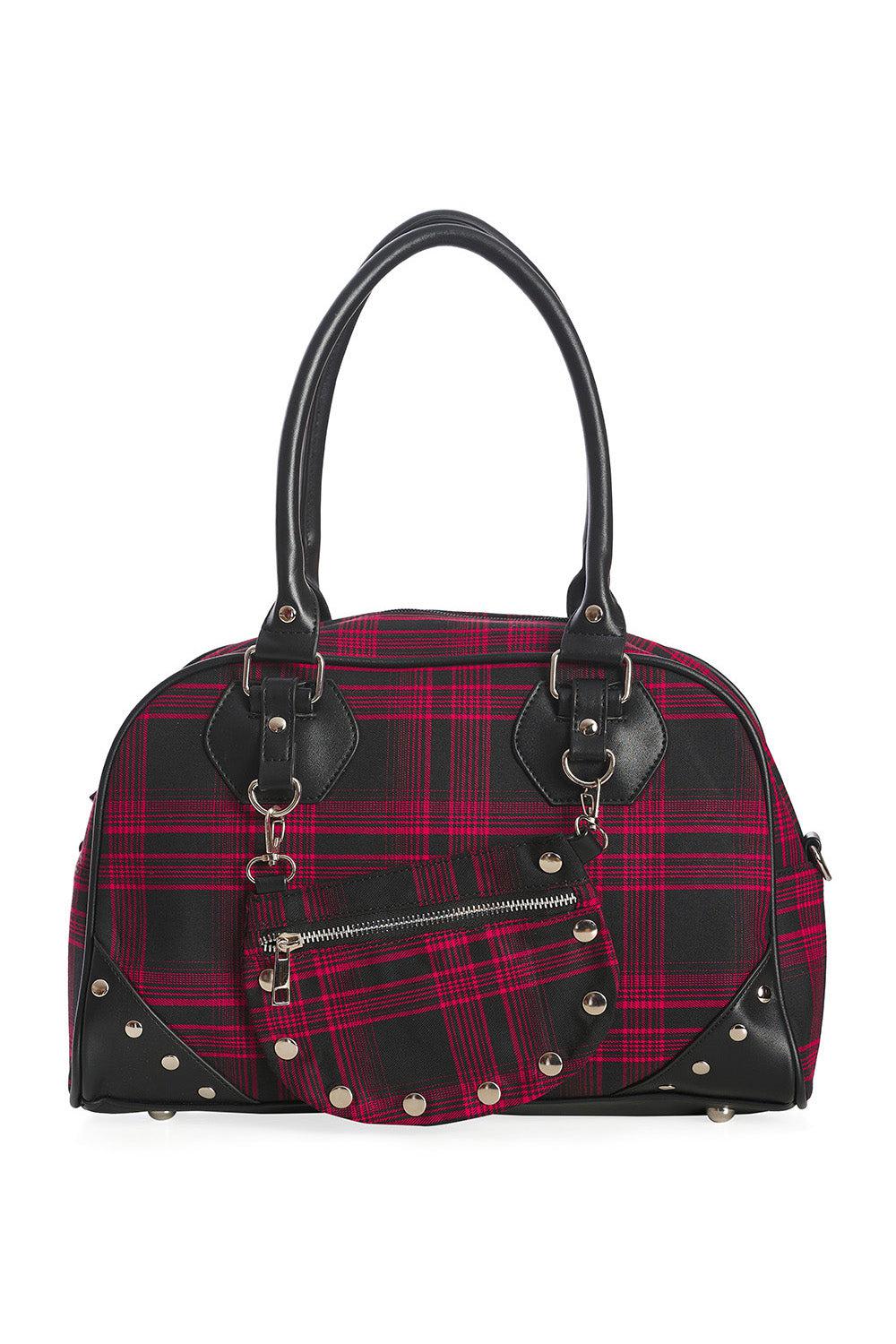 Warren Plaid Handbag-Banned-Dark Fashion Clothing