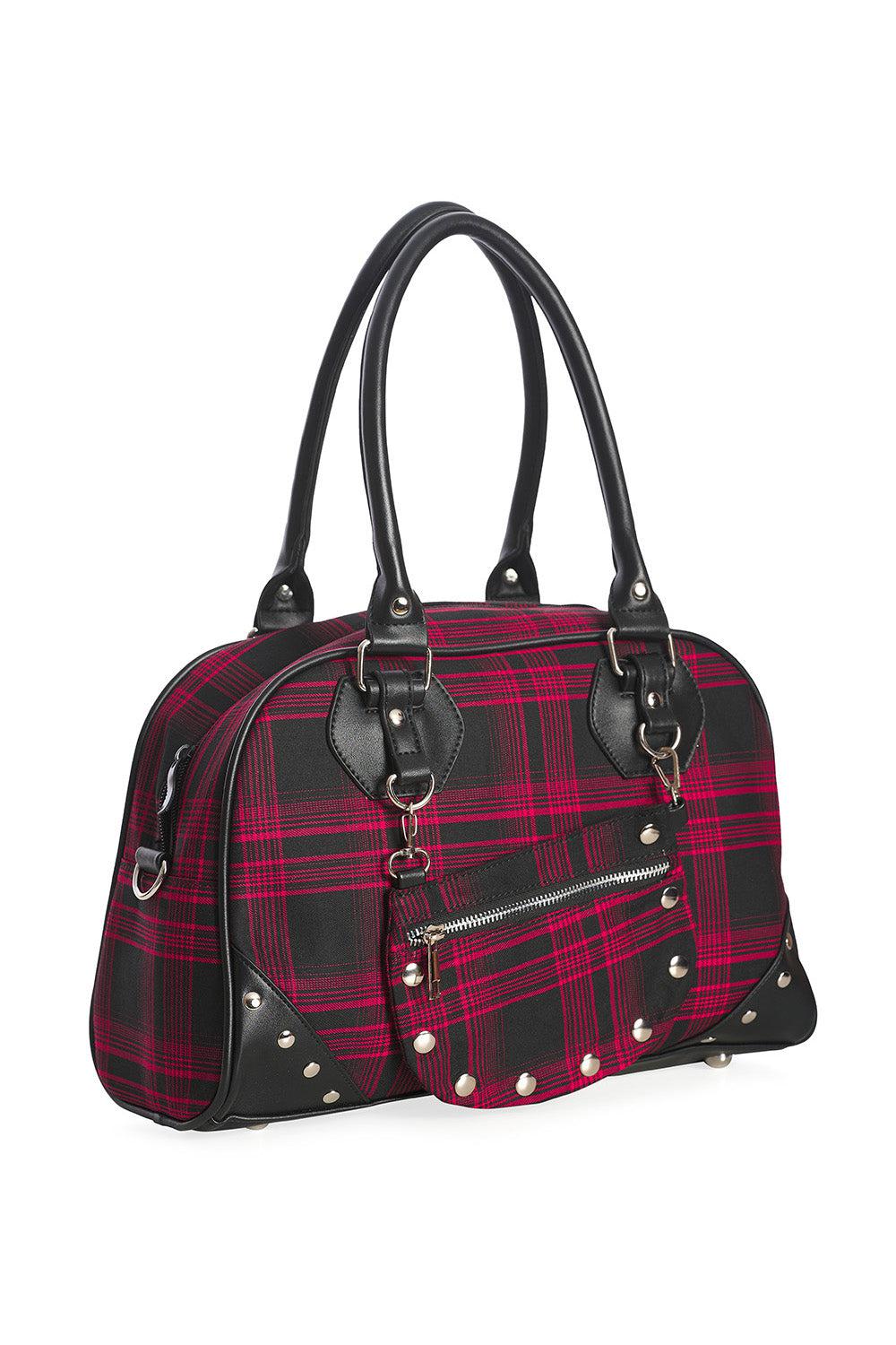 Warren Plaid Handbag-Banned-Dark Fashion Clothing