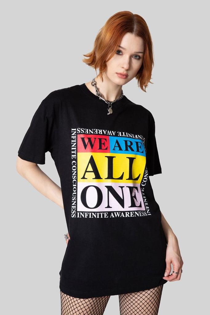 We Are All One T-Shirt - Unisex-Long Clothing-Dark Fashion Clothing