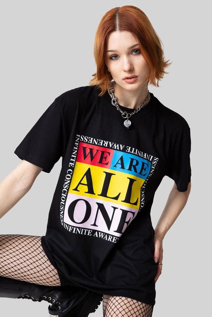 We Are All One T-Shirt - Unisex-Long Clothing-Dark Fashion Clothing