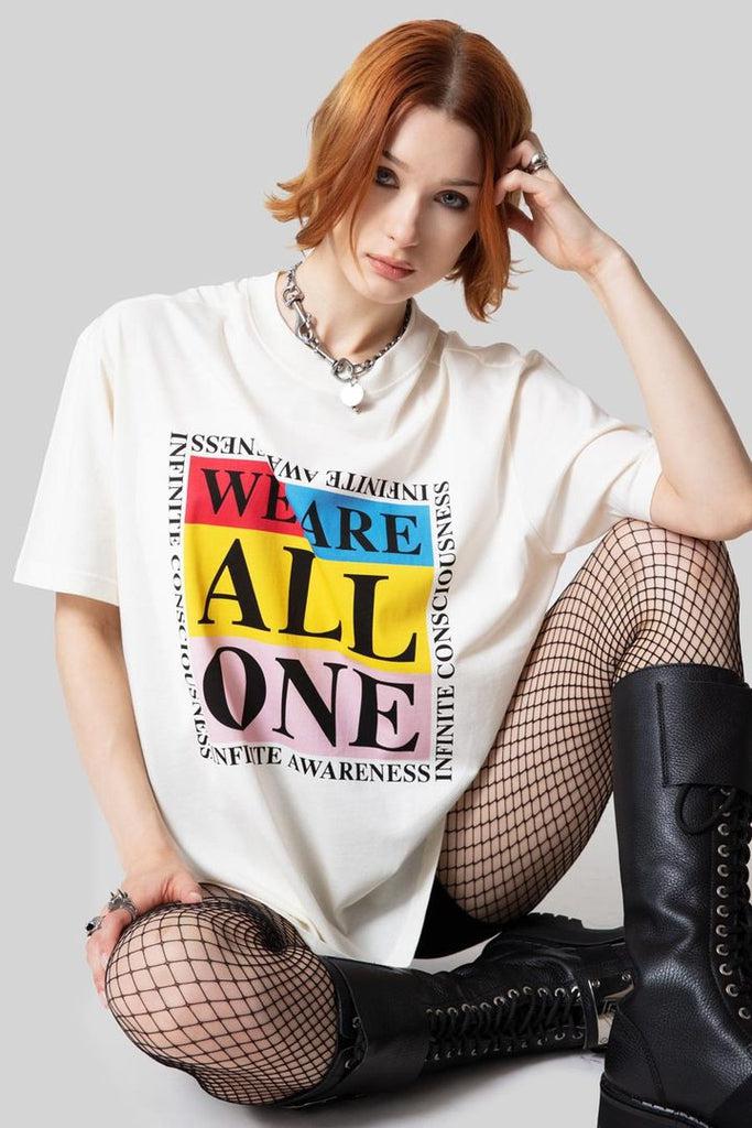 We Are All One T-Shirt - Unisex-Long Clothing-Dark Fashion Clothing
