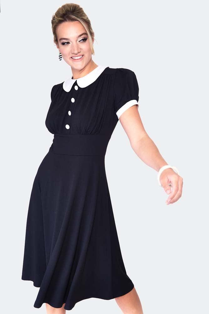 Wednesday Babydoll Dress-Voodoo Vixen-Dark Fashion Clothing