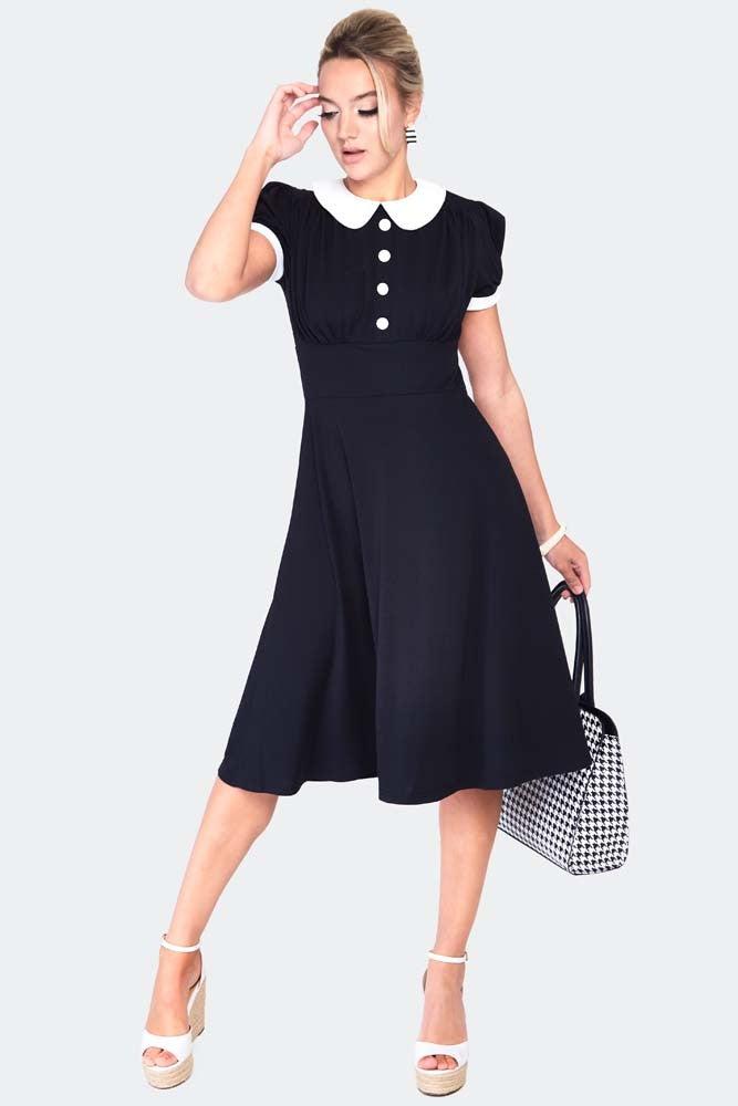 Wednesday Babydoll Dress-Voodoo Vixen-Dark Fashion Clothing