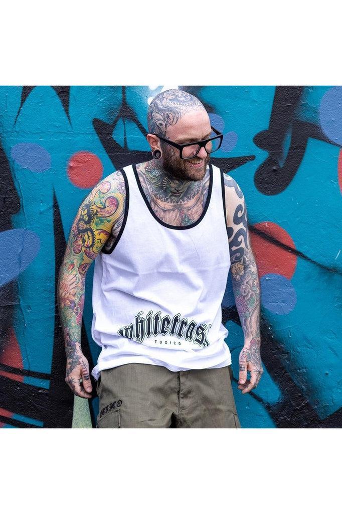 Whitetrash Tank-Toxico-Dark Fashion Clothing