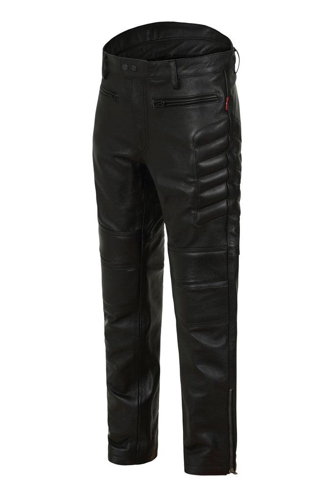 Zolder Motorbike Trousers - CE Armoured-Skintan Leather-Dark Fashion Clothing