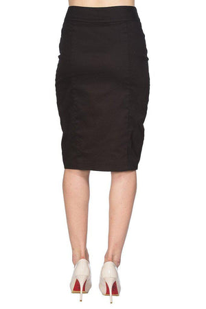 A-Symetric Pencil Skirt-Banned-Dark Fashion Clothing