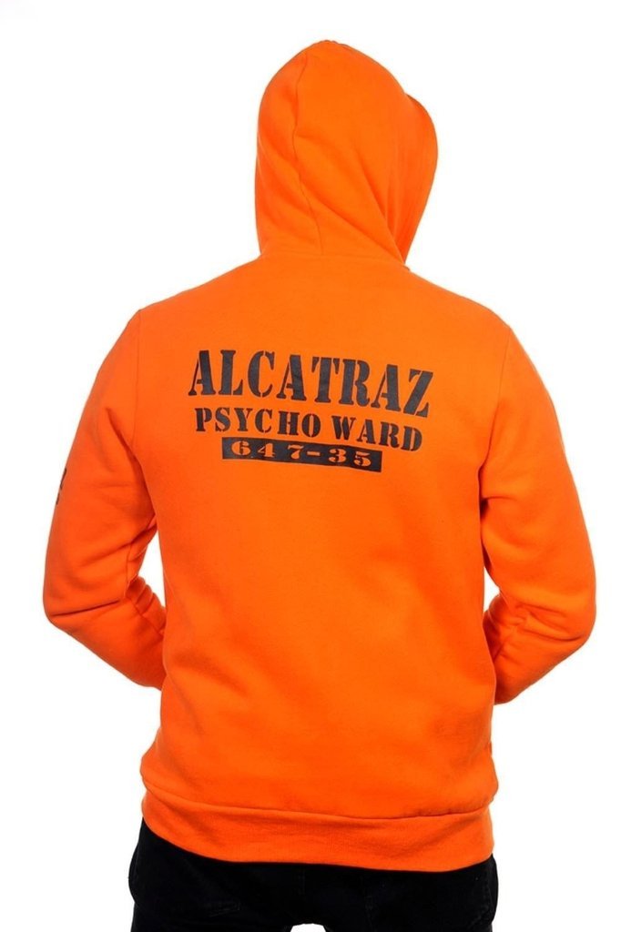 Alcatraz Men's Hoody-Banned-Dark Fashion Clothing