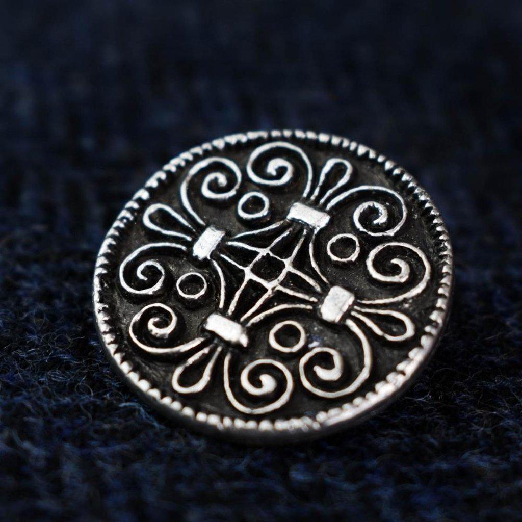 Asgard Jorvik Scroll Work Brooch-Asgard-Dark Fashion Clothing