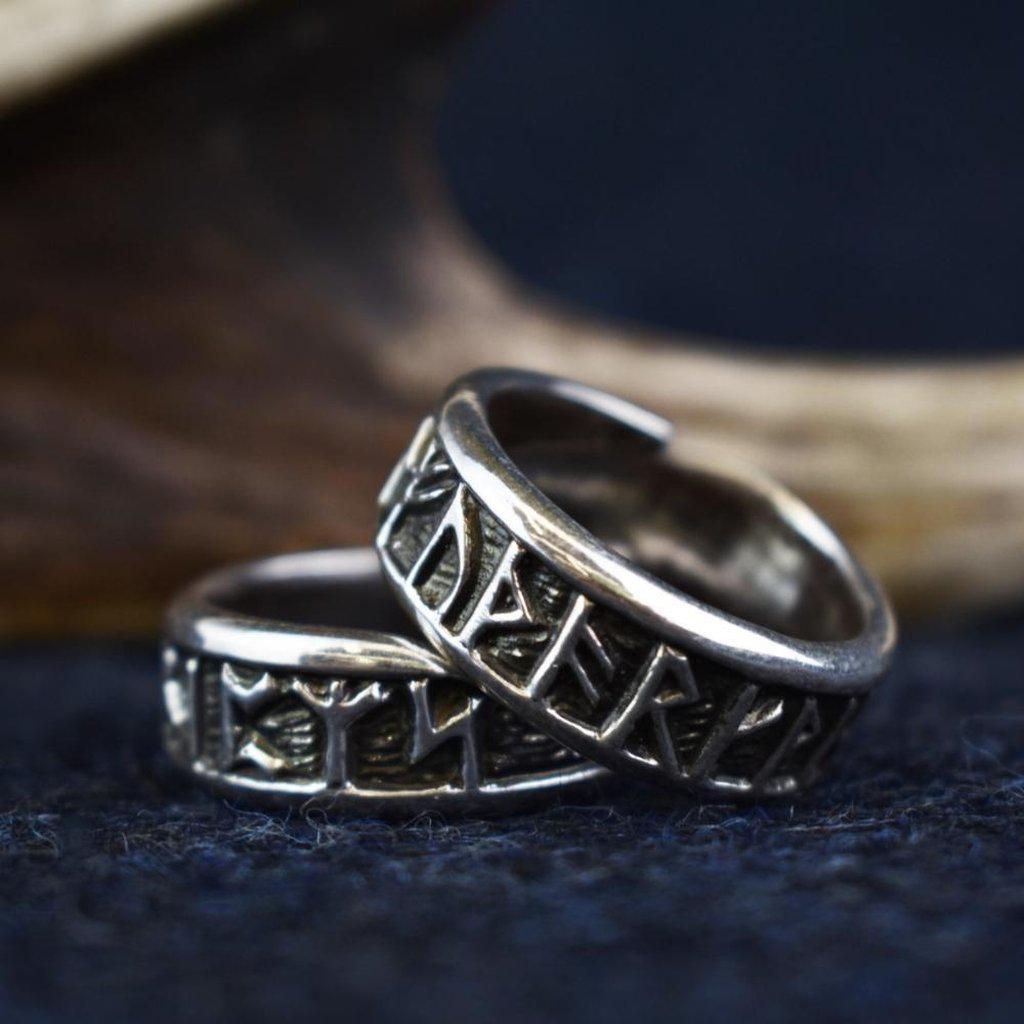 Asgard Rune Ring – Pewter or Sterling Silver-Asgard-Dark Fashion Clothing