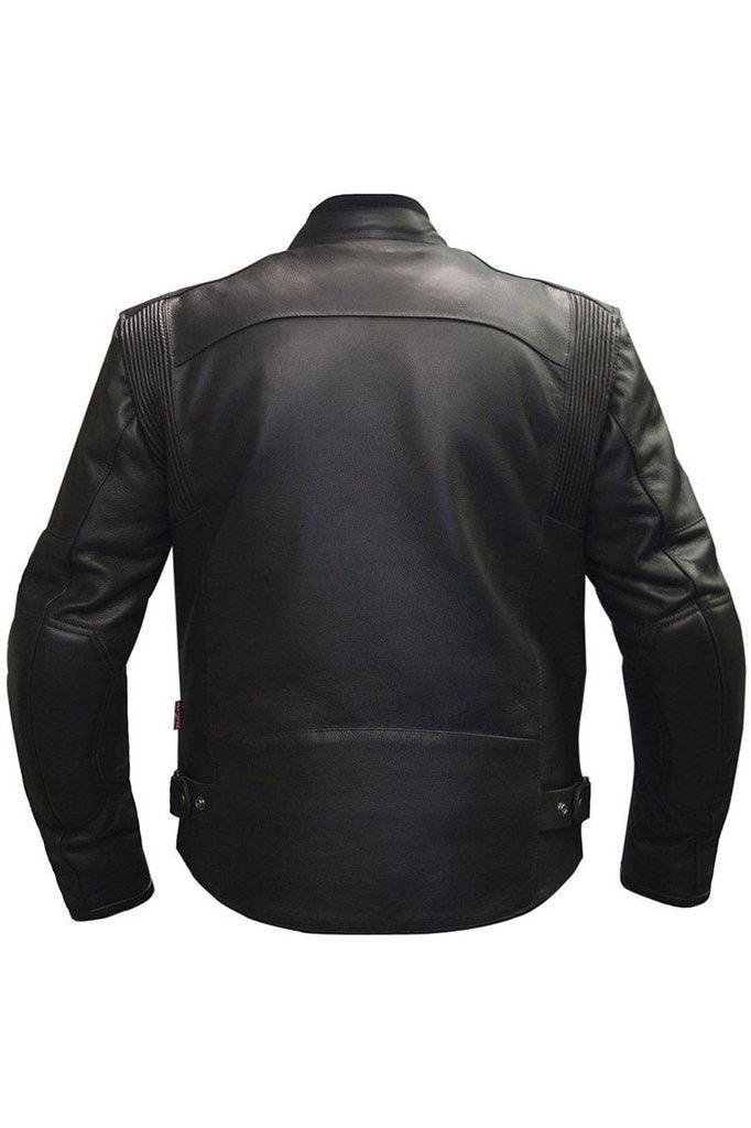 Assen Biker Jacket-Skintan Leather-Dark Fashion Clothing