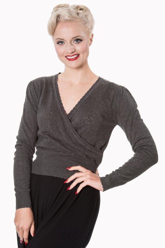 Basic Instinct Long Sleeve Top-Banned-Dark Fashion Clothing