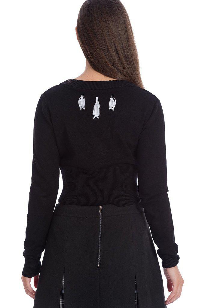 Bat Lady Cardigan-Banned-Dark Fashion Clothing