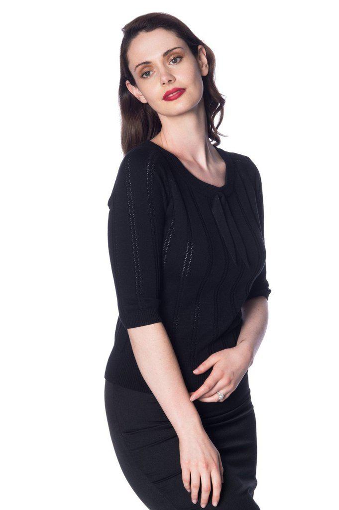 Belle Bow Piontelle Top-Banned-Dark Fashion Clothing